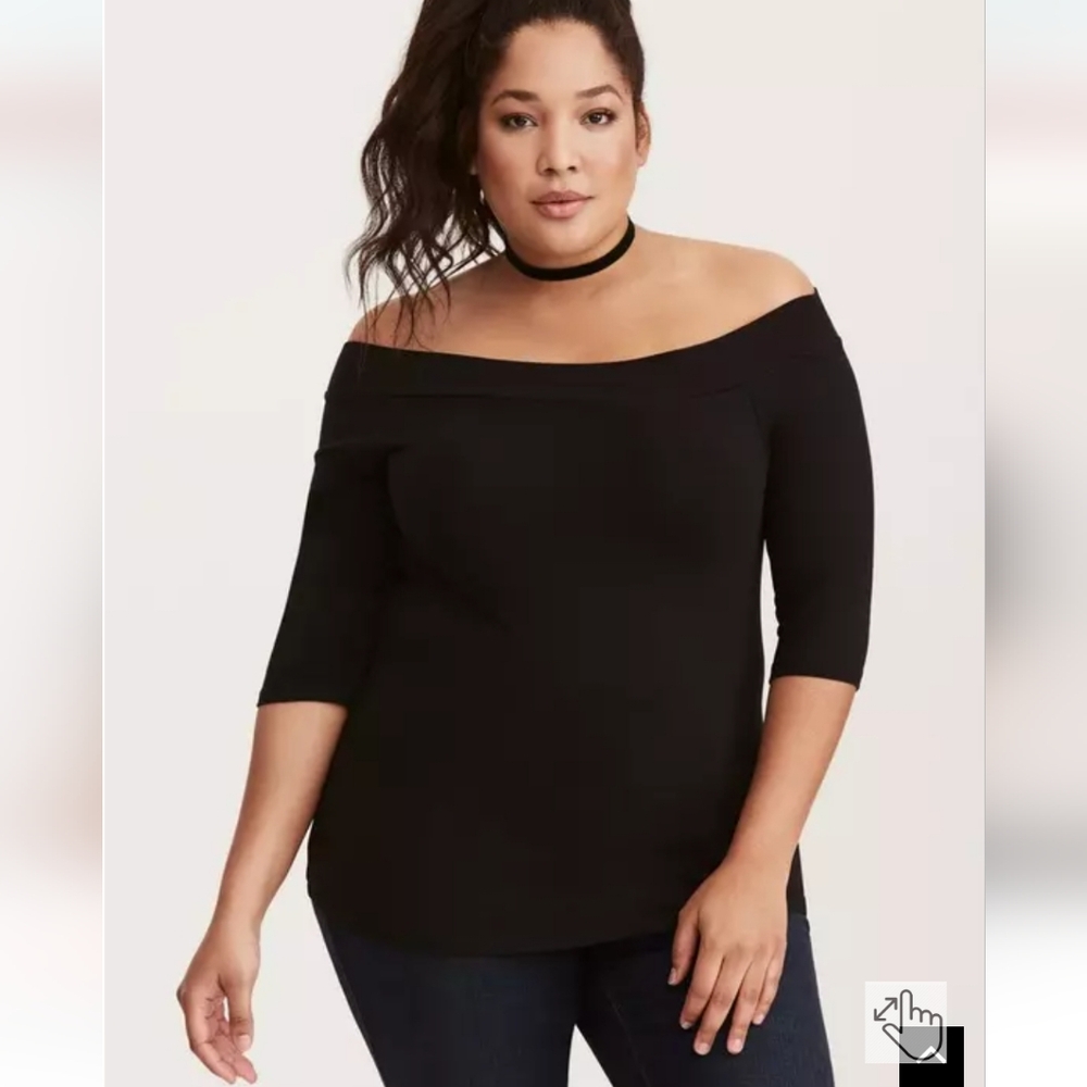 Torrid Foxy Off-Shoulder 3/4 Sleeve Top 4X